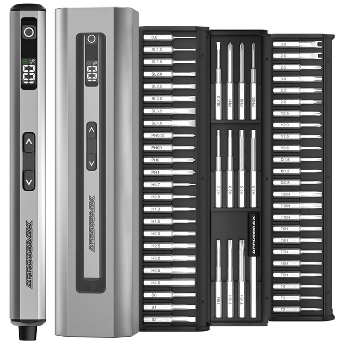 SES NANO Electric Screwdriver With Alu Case (60 in 1) 5kgf.cm Space Gray(AM-230411-G)