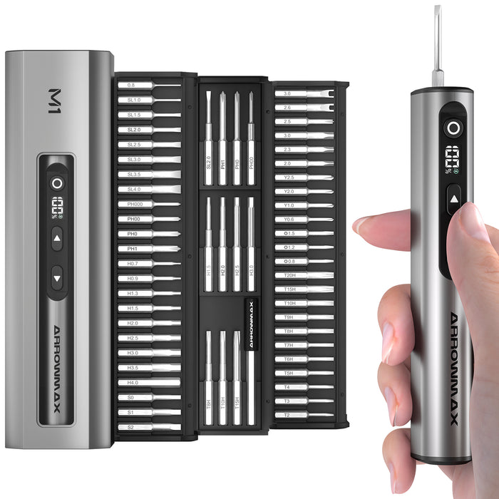 M1 Electric Screwdriver With Alu Case (60 in 1) 10kgf.cm(AM-230711)