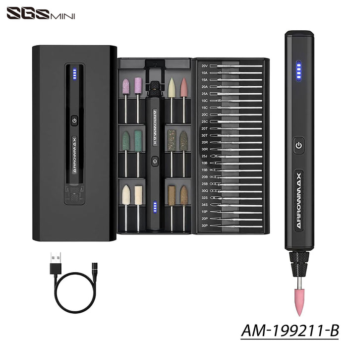 SGS MINI Electric Engraving & Polishing Pen With Alu Case (36 in 1)(AM-199211)