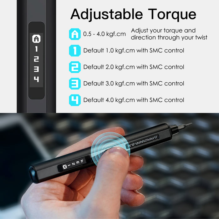 SES MAX Smart Motion Control Electric Screwdriver With Alu Case (70 in 1)(AM-230613)