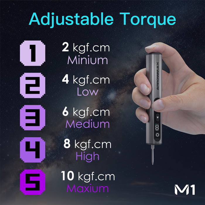 M1 Electric Screwdriver With Alu Case (60 in 1) 10kgf.cm(AM-230711)