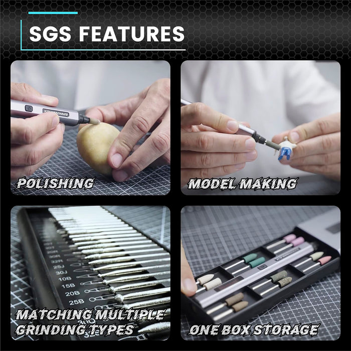 SGS PRO Smart Electric Engraving & Polishing Pen With Alu Case (42 in 1)(AM-199213 )