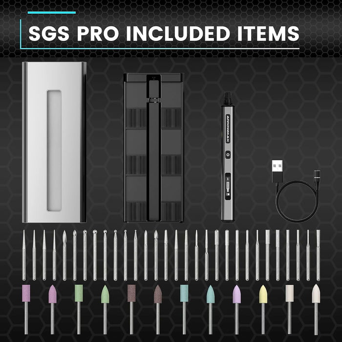 SGS PRO Smart Electric Engraving & Polishing Pen With Alu Case (42 in 1)(AM-199213 )