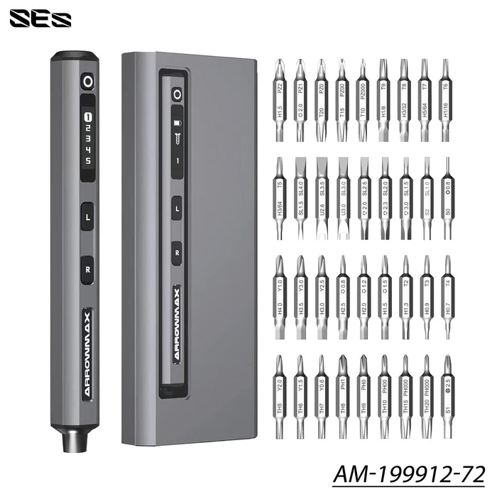SES Electric Screwdriver With Alu Case (72 in 1)(AM-199912-72)
