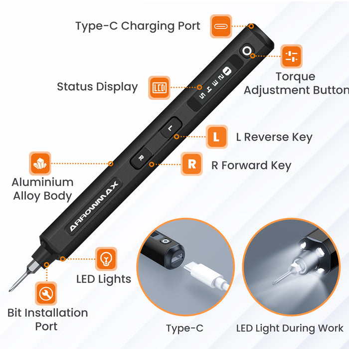 AM-199912-72 SES Electric Screwdriver With Alu Case (72 in 1) Space Gray