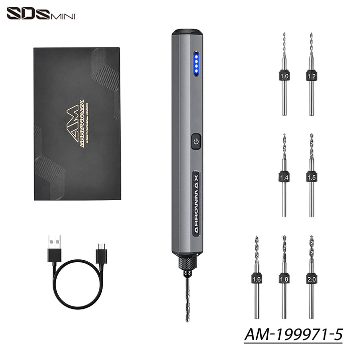 AM-199971-5 SDS Mini Electric Drill with PCB Drill Bits — am-smart
