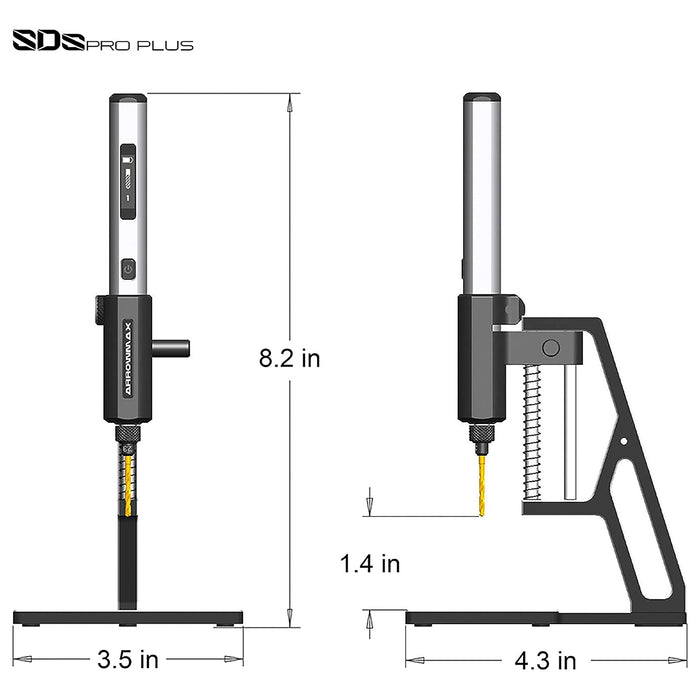 SDS ULTRA PLUS - Mini Electric Drill Pen & Benchtop Press by