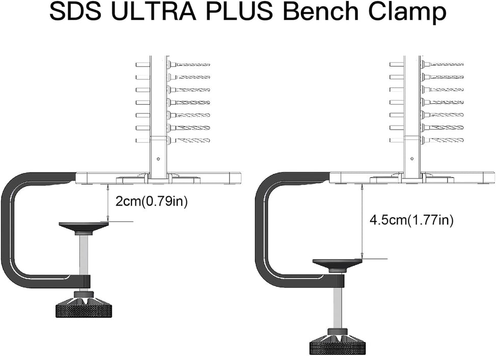 AM-230681 SDS ULTRA PLUS Bench Clamp - CNC Aluminum Aviation Grade Press Holder (Clamp Only)