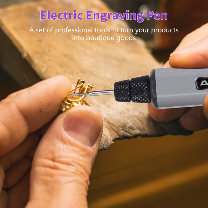 SGS Electric Engraving Pen With 30 Bits Space Gray(AM-230412-G)