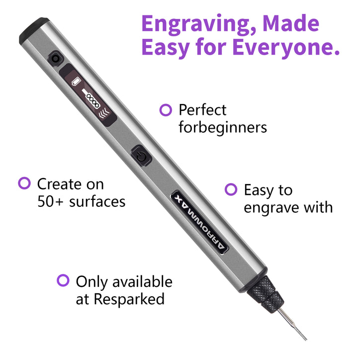 SGS Electric Engraving Pen With 30 Bits Space Gray(AM-230412-G)