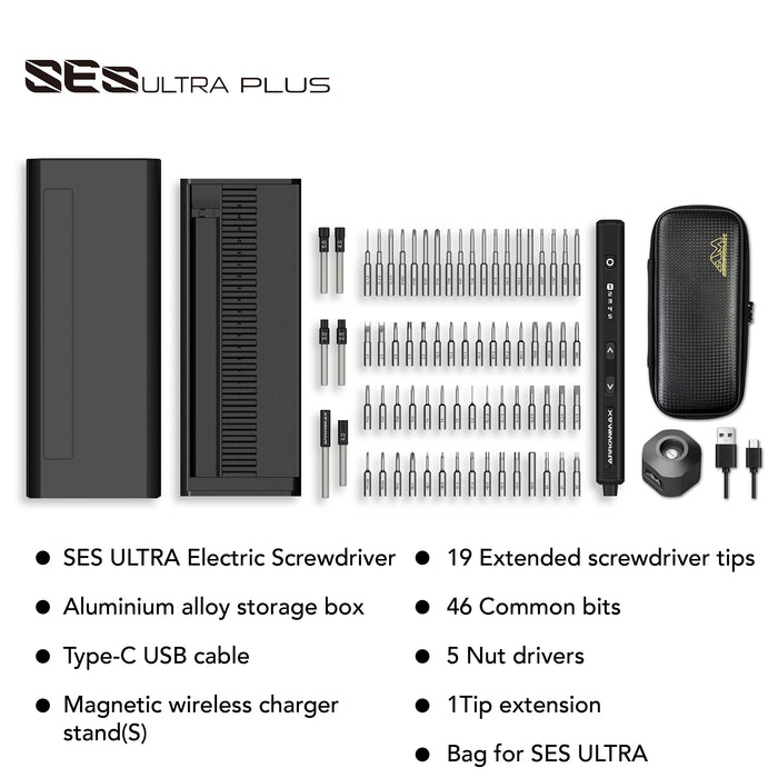 SES ULTRA PLUS Electric Screwdriver With Alu Case (70 in 1)(AM-230612 )
