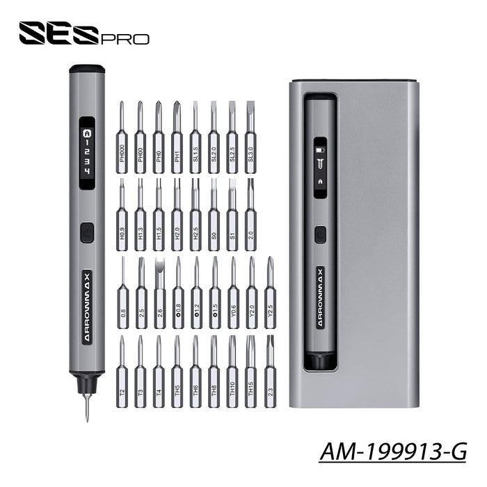 AM-199911 SES MINI Electric Screwdriver With Alu Case (28 in 1) — am-smart